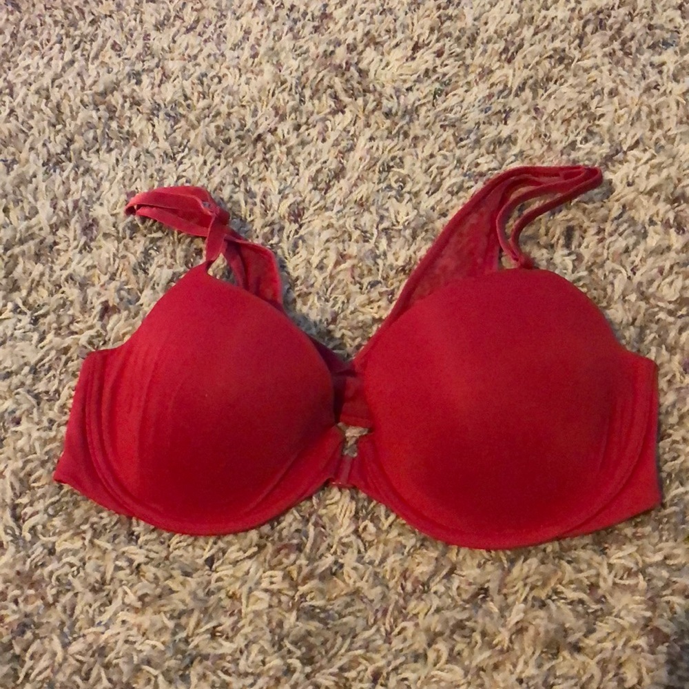 Red Victoria Secret bra.